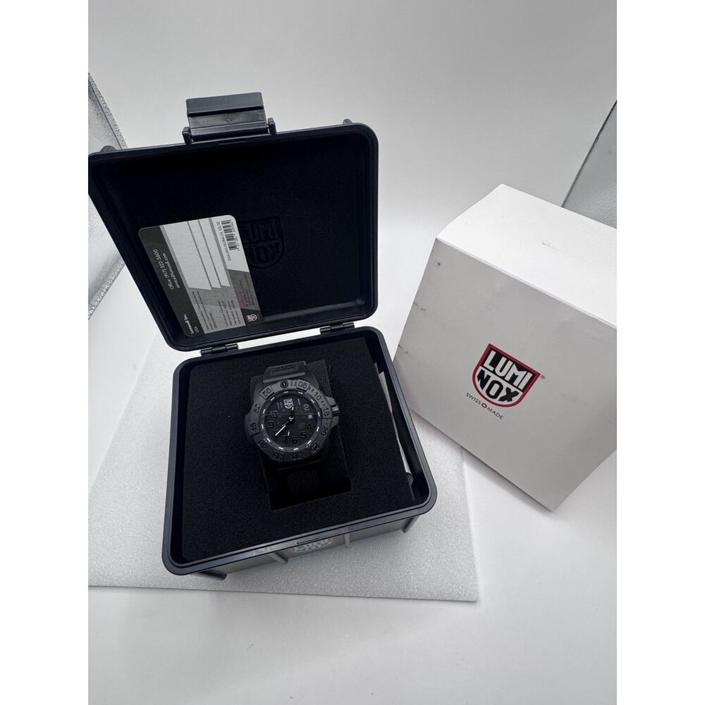 LUMINOX Men Analog Quartz Casual Watch Sport Military Dress Black Dial Waterproo - Picture 3 of 10